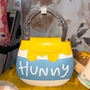 Pooh Hunny pot Loungefly Yellow and Blue Shoulder Bag